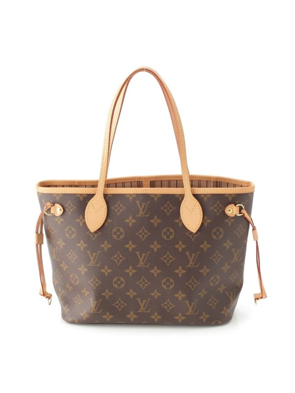 Louis Vuitton Monogram Neverfull PM Tote Bag Brown
